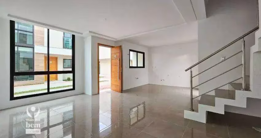 MEGA OPORTUNIDADE! Sobrado NOVO com 125 m², 3 quartos sendo 1 suíte à venda por R$ 1.070.000 - Bom Retiro - Curitiba/PR