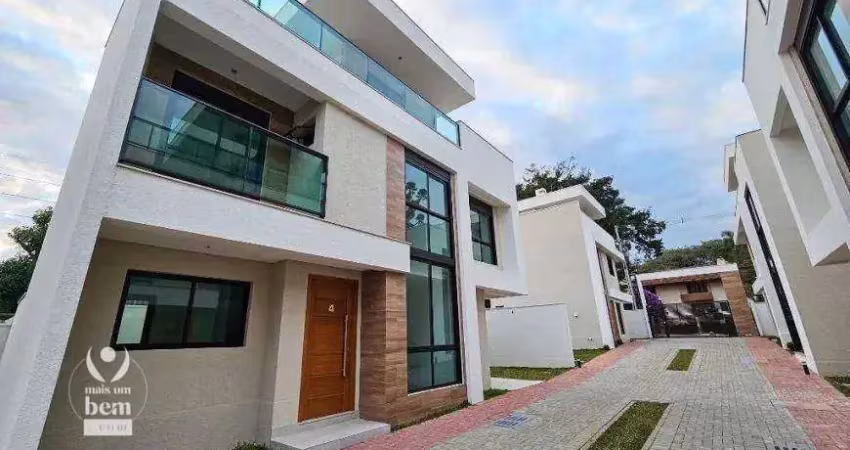 Mega oportunidade! sobrado novo com 125 m², 3 quartos sendo 1 suíte à venda por r$ 1.070.000 - bom retiro - curitiba/pr