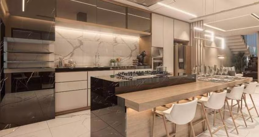 Sobrado com 3 Quartos (3 Suites), 2 Vagas, Churrasqueira à venda, 150 m² por R$ 955.000 - Santa Quitéria - Curitiba/PR