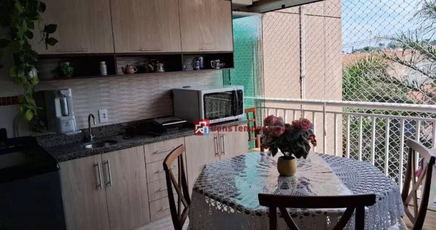 Apartamento com 2 dormitórios, terraço gourmet, 1 vaga,  à venda, 58 m² por r$ 450.000 - parque boturussu - são paulo/sp