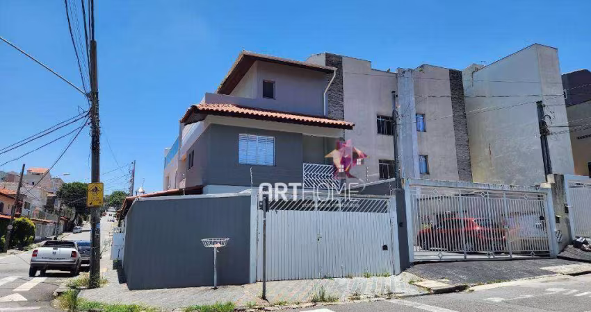 Sobrado com 3 dormitórios à venda, 250 m² por R$ 583.000,00 - Vila Camilópolis - Santo André/SP