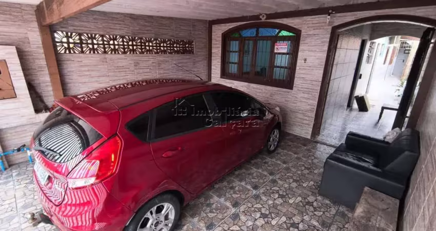 Casa para venda em praia grande, maracanã, 2 dormitórios, 2 suítes, 3 banheiros, 2 vagas