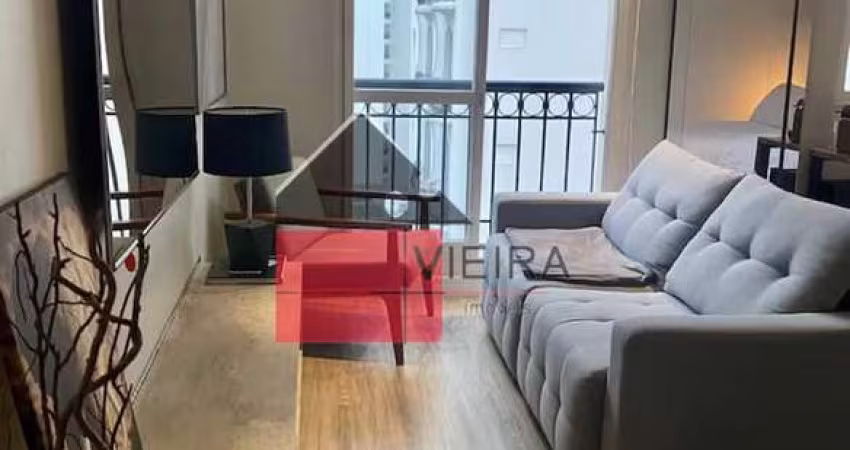 Excelente apartamento mobiliado em Jardim Paulista, 1 dormitorio, sala com sacada, 1 vaga, e lazer