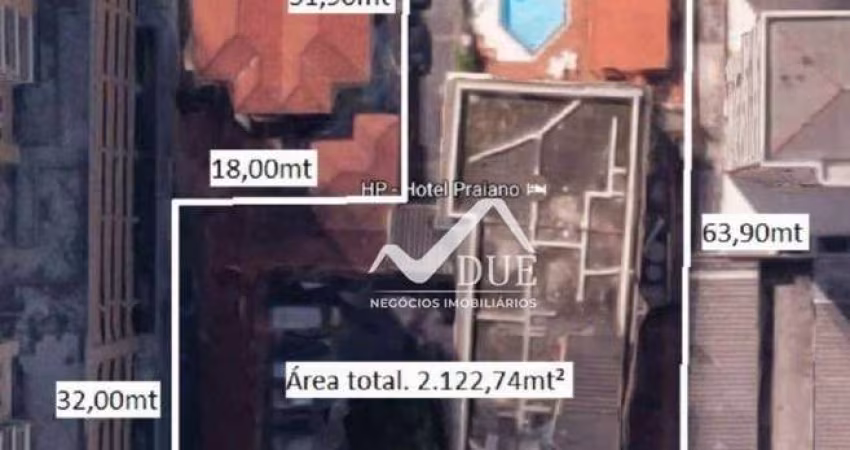 Terreno à venda, 2122 m² por R$ 23.350.000,00 - José Menino - Santos/SP