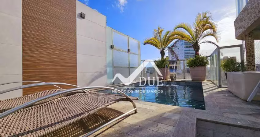 Cobertura com 2 dormitórios à venda, 289 m² por r$ 2.400.000 - ponta da praia - santos/sp