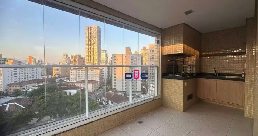 Apartamento com 3 dormitórios à venda, 131 m² por r$ 1.500.000,00 - gonzaga - santos/sp