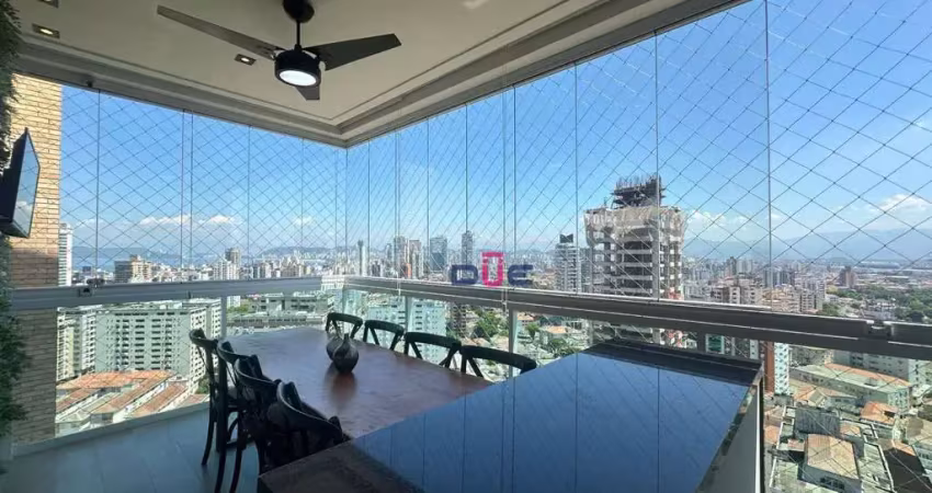 Apartamento com 3 dormitórios à venda, 119 m² por r$ 1.850.000,00 - ponta da praia - santos/sp