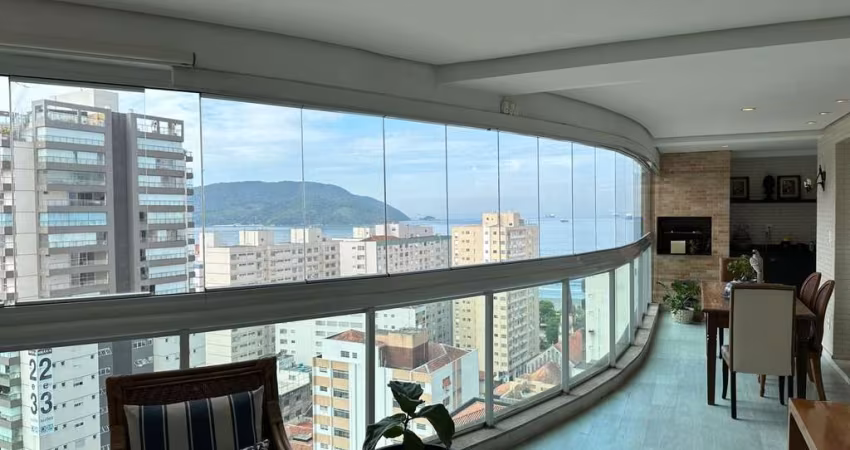 Apartamento com 3 dormitórios à venda, 204 m² por R$ 3.150.000,00 - Embaré - Santos/SP