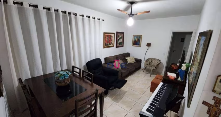 Apartamento com 2 dormitórios sendo 1 suite mais a dependência de empregada reversível e garagem box privativa. 2º andar