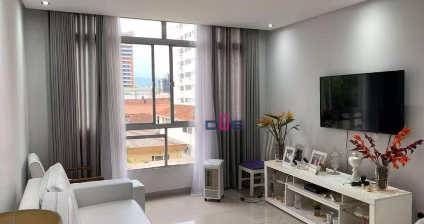 Apartamento com 2 dormitórios à venda, 110 m² por R$ 640.000 - Gonzaga - Santos/SP