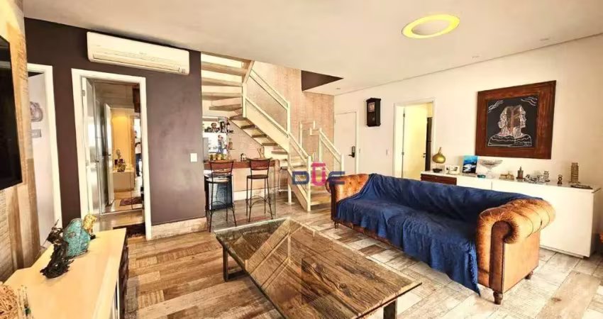 Cobertura com 3 dormitórios à venda, 169 m² por R$ 2.300.000 - Pompeia - Santos/SP