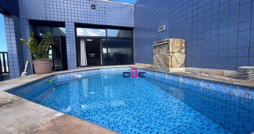 Cobertura com 3 dormitórios à venda, 138 m² por R$ 680.000,00 - Estuário - Santos/SP