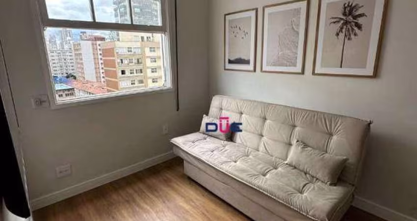 Apartamento com 1 dormitório à venda, 36 m² por R$ 335.000 - Embaré - Santos/SP