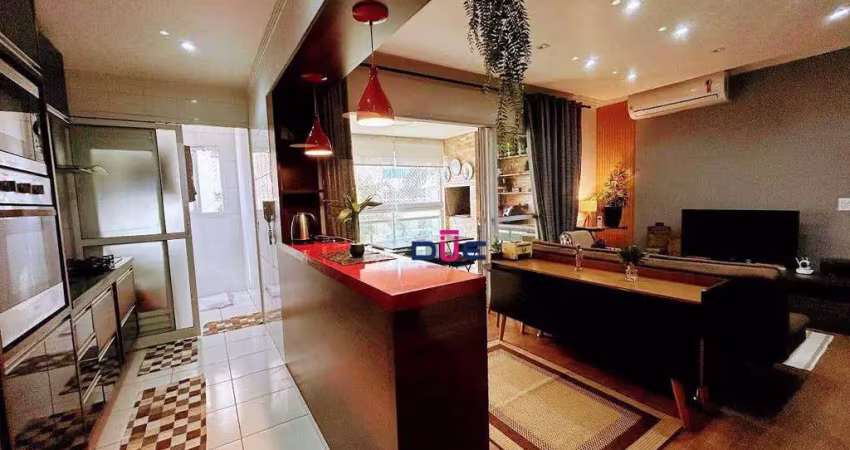 Apartamento com 2 dormitórios à venda, 78 m² por r$ 850.000 - ponta da praia - santos/sp