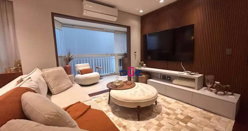 Apartamento com 3 dormitórios à venda, 133 m² por r$ 1.850.000 - boqueirão - santos/sp