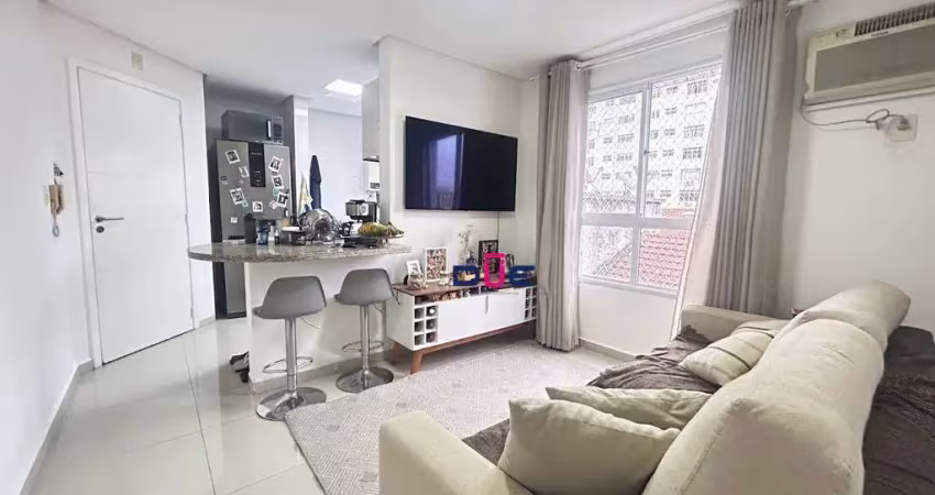 Apartamento com 1 dormitório à venda, 37 m² por r$ 360.000,00 - boqueirão - santos/sp