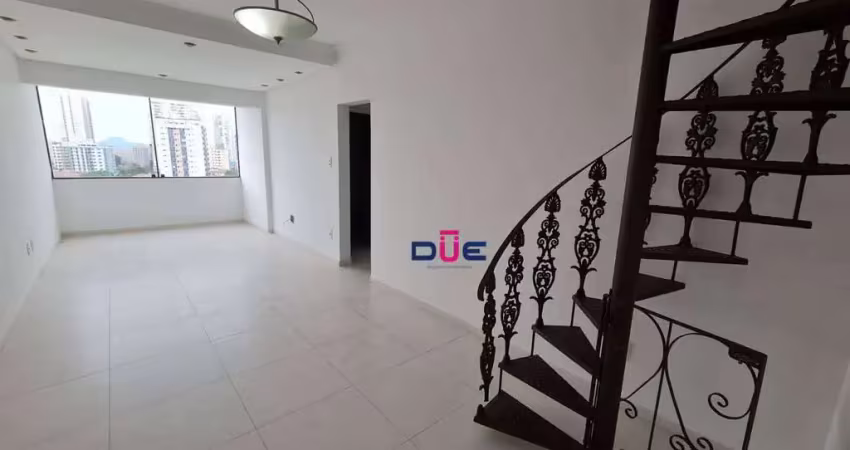 Cobertura 3 quartos, 1 suíte, 1 vaga - ponta da praia - santos/sp