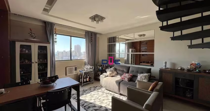 Cobertura com 3 dormitórios à venda, 142 m² por r$ 850.000 - embaré - santos/sp