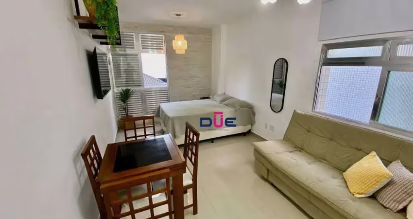 Apartamento sala living 1 quarto, 1 vaga - josé menino - santos/sp