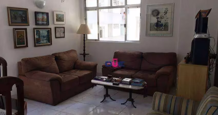 Apartamento com 2 dormitórios à venda, 90 m² por r$ 550.000,00 - boqueirão - santos/sp