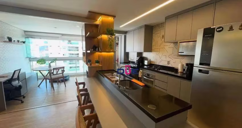 Apartamento com 2 dormitórios à venda, 77 m² por r$ 1.070.000,00 - ponta da praia - santos/sp