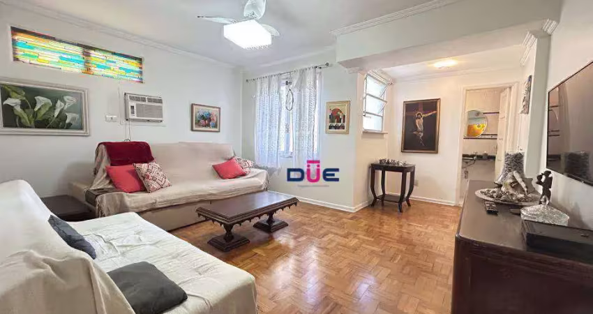 Apartamento com 2 dormitórios à venda, 85 m² por r$ 585.000,00 - gonzaga - santos/sp