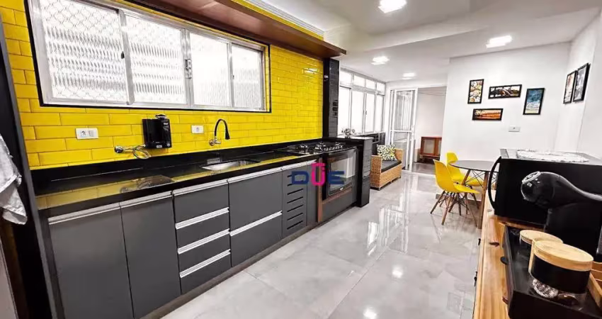 Apartamento com 3 dormitórios à venda, 102 m² por r$ 640.000 - ponta da praia - santos/sp