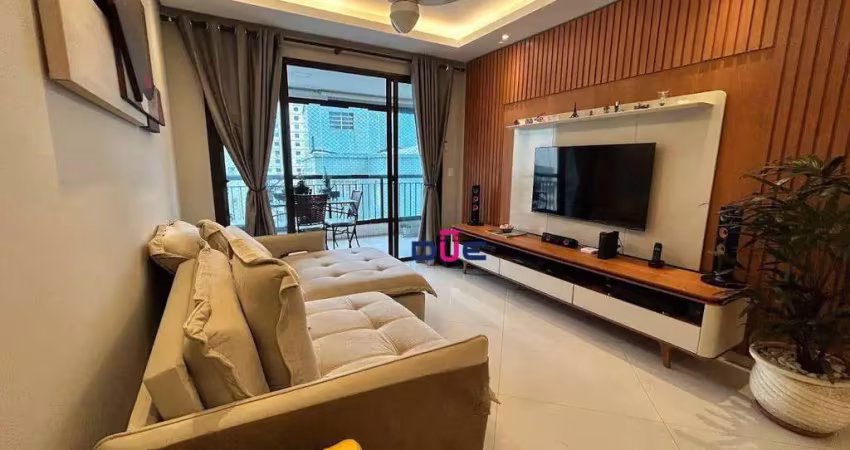 Apartamento com 2 dormitórios à venda, 86 m² por r$ 1.100.000 - josé menino - santos/sp