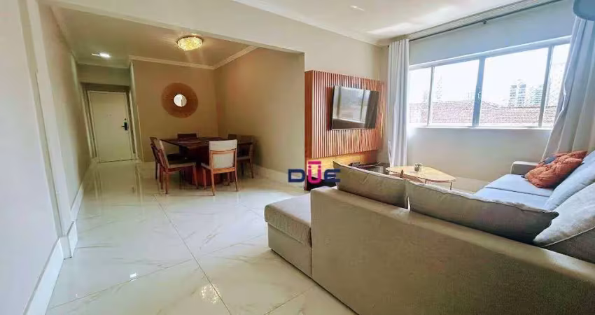 Apartamento com 3 dormitórios à venda, 134 m² por r$ 950.000,00 - embaré - santos/sp