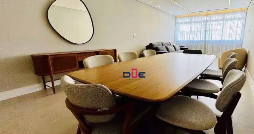 Apartamento com 3 dormitórios à venda, 180 m² por r$ 1.300.000 - gonzaga - santos/sp