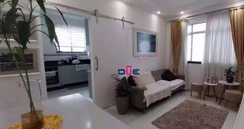 Apartamento com 2 dormitórios à venda, 69 m² por r$ 450.000 - boqueirão - santos/sp