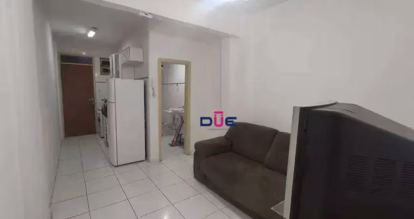 Apartamento com 1 dormitório à venda, 35 m² por r$ 275.000 - boqueirão - santos/sp