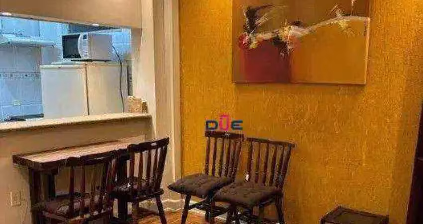 Apartamento com 1 dormitório para alugar, 35 m² por r$ 2.700/mês - boqueirão - santos/sp