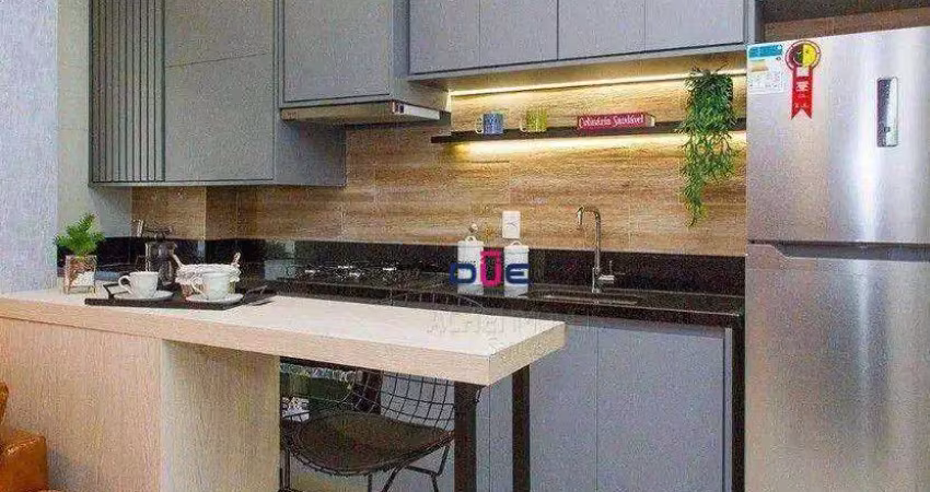 Apartamento com 1 dormitório à venda, 54 m² por r$ 710.000 - boqueirão - santos/sp