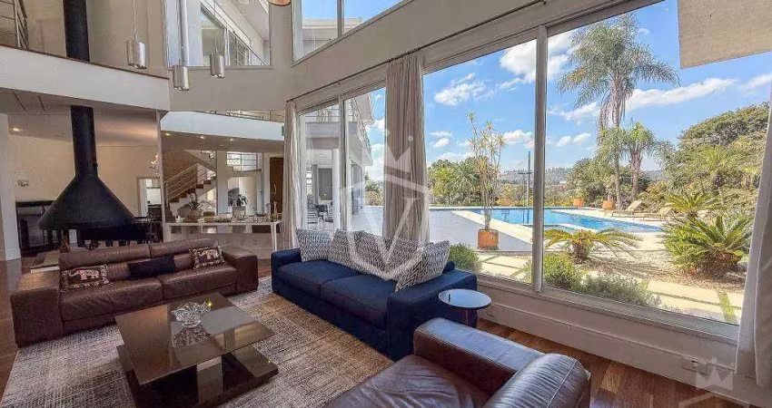 Casa alto padrão mobiliada à venda com 4 suítes - malota - jundiaí/sp