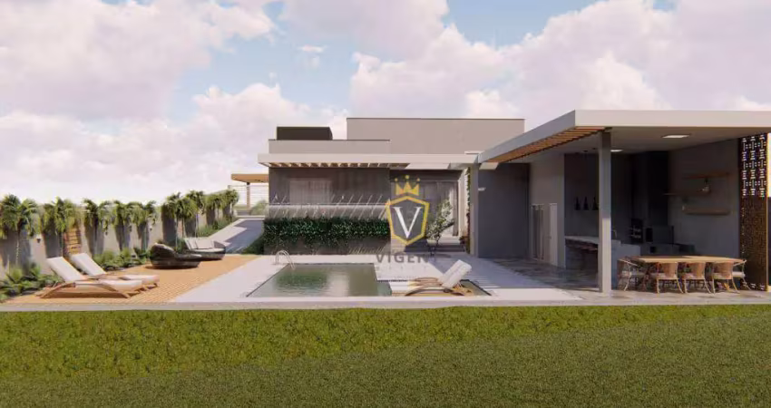 Casa com 3 suítes à venda, 180 m² por r$ 1.950.000 - condomínio horizonte azul ii- itupeva/sp
