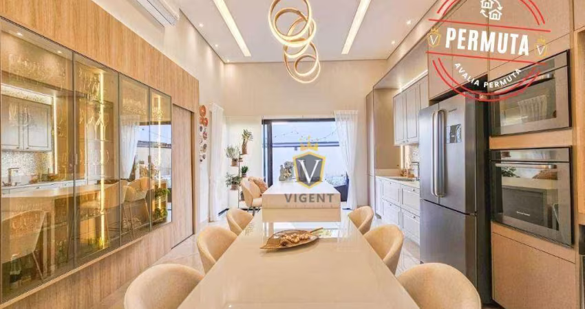 Casa com 3 dormitórios à venda, 146 m² por R$ 1.800.000,00 - Jardim Ermida I - Jundiaí/SP