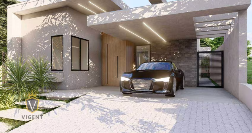 Casa térrea em condomínio com 3 suítes à venda, Residencial Pecan, Medeiros - Itupeva/SP