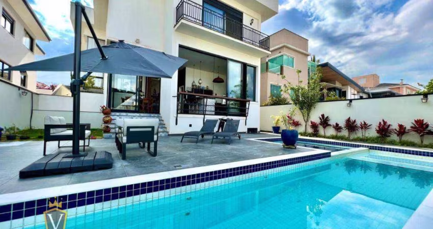 Casa com 5 suítes e piscina  à venda, 402 m² por R$ 3.300.000 - Condomínio Reserva da Serra - Jundiaí/SP