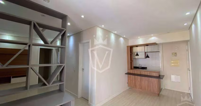 Apartamento com 2 dormitórios para alugar, 65 m² por r$ 3.498,00/mês - parque união - jundiaí/sp