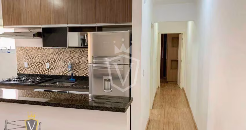 Apartamento  mobiliado com 2 quartos à venda por r$ 395.000 - parque residencial jundiaí - jundiaí/sp