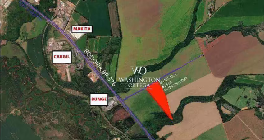 Área à venda, 124800 m² por r$ 23.337.600,00 - cará-cará - ponta grossa/pr