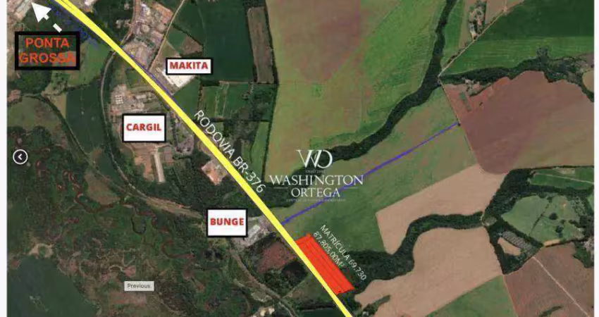 Área à venda, 87805 m² por r$ 36.702.490,00 - cará-cará - ponta grossa/pr