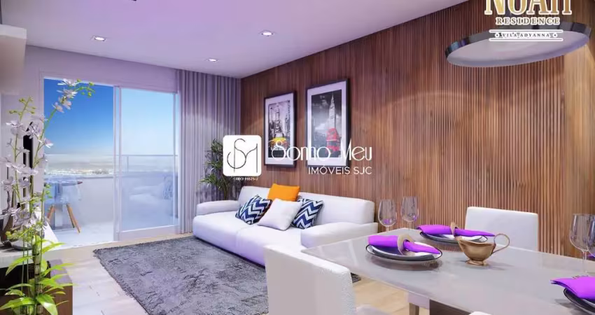 Lançamento (repasse) ed. noah, 2 quartos, 76m² - 2 vagas - vila adyana