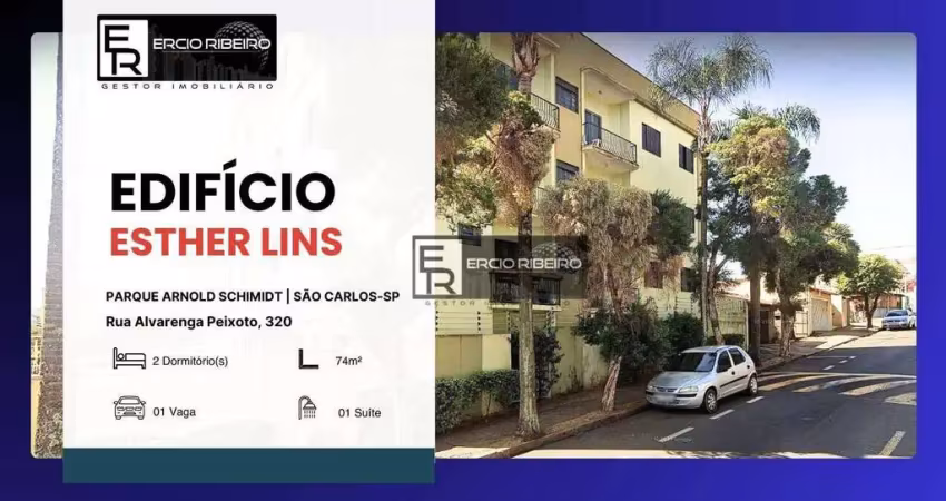 Apartamento com 2 dormitórios à venda, 74 m² por r$ 280.000,00 - parque arnold schimidt - são carlos/sp