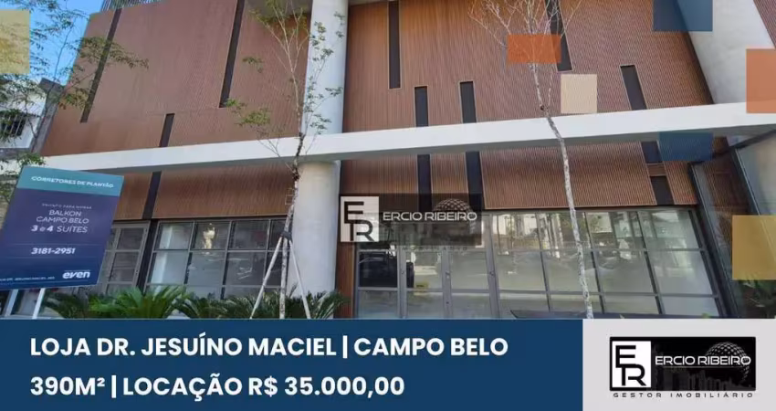 Loja para alugar, 390 m² por r$ 35.396,00/mês - campo belo - são paulo/sp