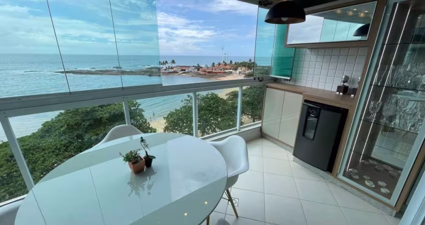 Apartamento 3 quartos, sendo 2 suítes à venda de frente para mar Praia das Castanheiras, Centro, Guarapari - ES.