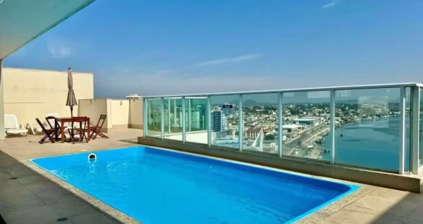 Apartamento à venda 2 quartos, lazer completo, vista mar, centro de guarapari es.