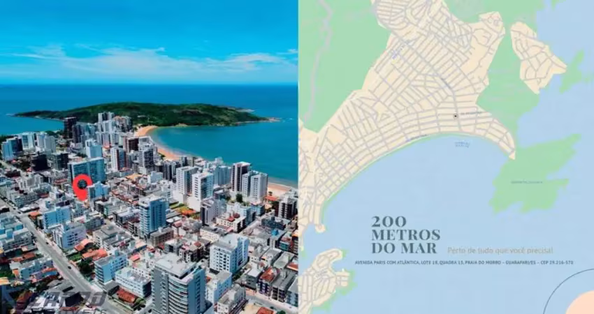 Lançamento apartamento de 2 quartos na praia do morro, guarapari -es com lazer na cobertura