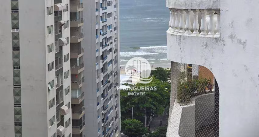 Pitangueiras - Linda vista ao mar - 269 m² úteis - Churrasqueira privativa - 02 vagas de garagem.